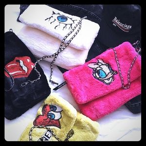 cartoon velvet cover winter hand warmer heat bag